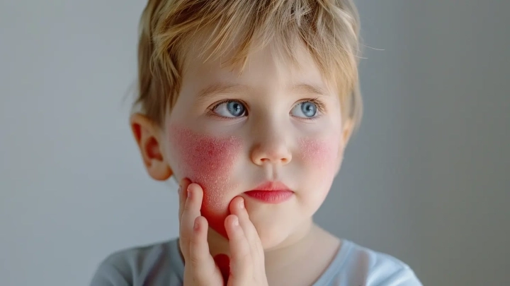 Czerwone policzki u dziecka - przyczyna i objawy. Rumień zakaźny czy alergia pokarmowa? Czym ...