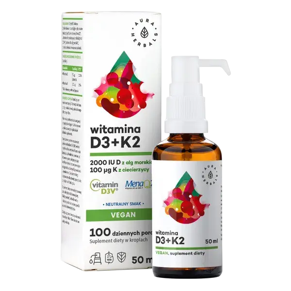 Aura Herbals witamina d3+k2