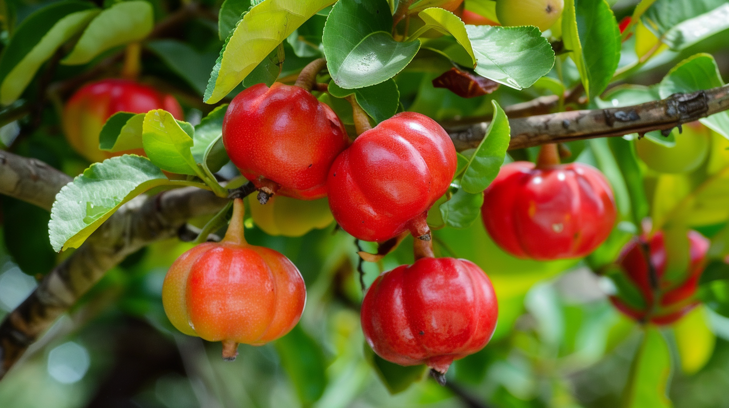 acerola na krzaku