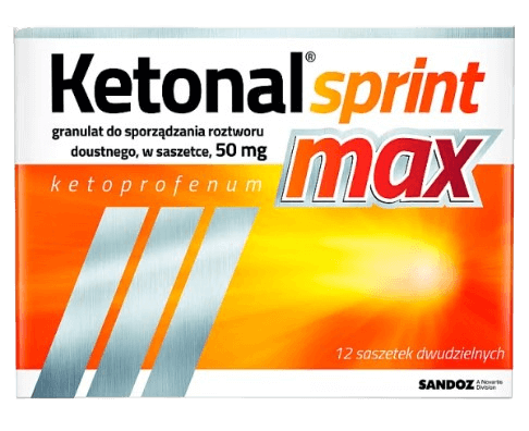 ketonal sprint max 12 saszetek