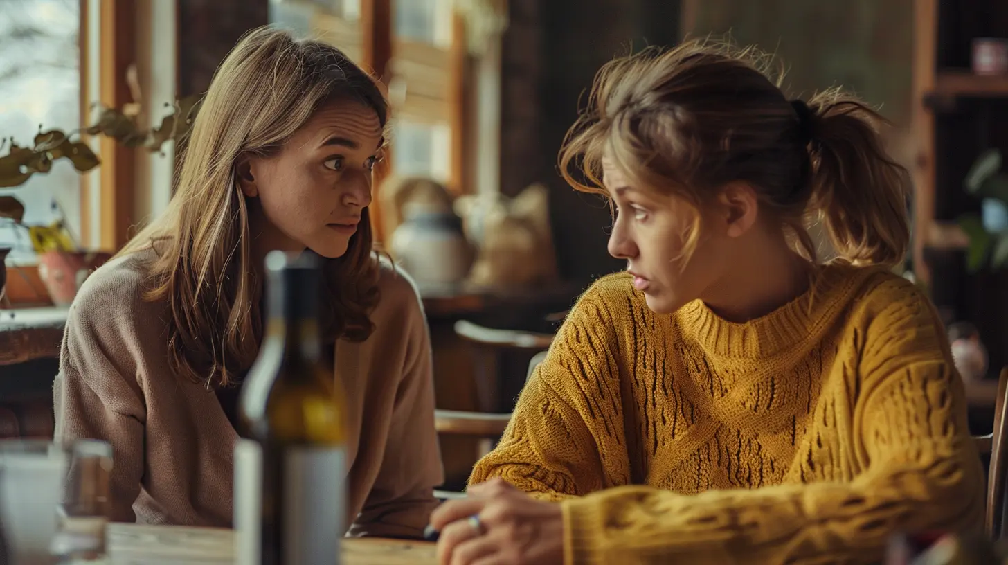 mama rozmawia z córką upojoną alkoholem