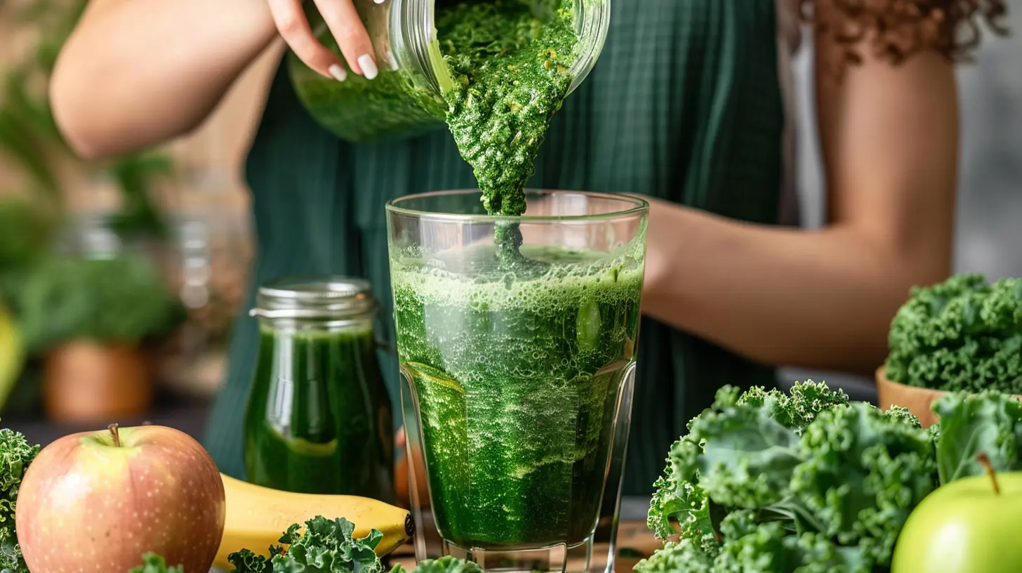 smoothie z jarmużem