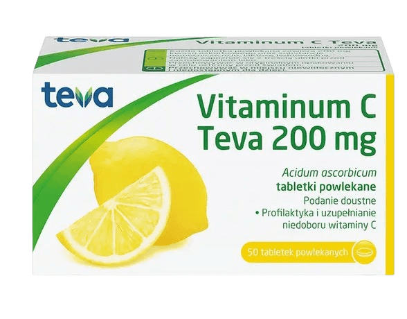 vitaminum C Teva 200 mg 50 tabletek