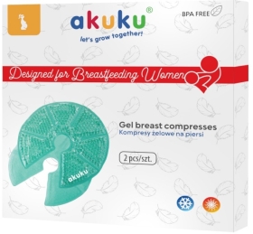 AKUKU Kompresy żelowe na piersi A0534, 2 sztuki