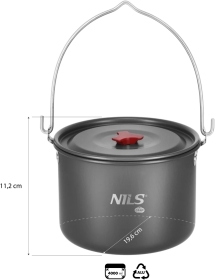 Abisal Garnek turystyczny z pokrywką 4 L NILS CAMP NC17117