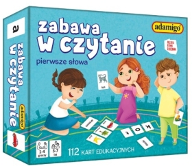 Adamigo Zabawa w czytanie. Pierwsze słowa. Karty edukacyjne