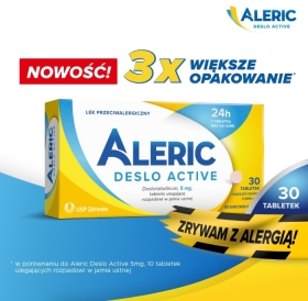 Aleric Deslo Active, 5 mg 30 tabletek Wielopak x 2