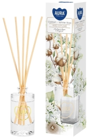 Aura Dyfuzor zapachowy BAWEŁNA BIAŁY BEZ 45 ml