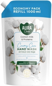Aura Care Mydło do rąk Mleczko bawełniane i proteiny 1000 ml