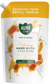 Aura Care Mydło zapach do rąk Mleko i miód 1000 ml