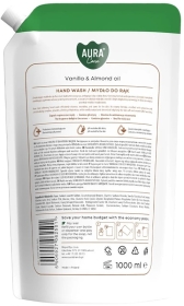 Aura Care Mydło do rąk Wanilia i olejek migdałowy 1000 ml