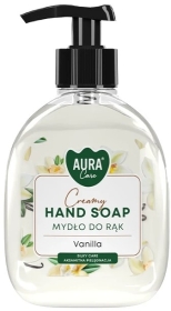 Aura Care Mydło do rąk kremowa wanilia 300ml