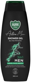 Aura Care Żel pod prysznic zapach MEN 3 w 1 500 ml