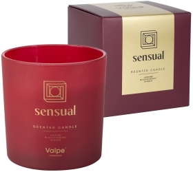 BISPOL świeca zapach w szkle z dwoma knotami VC-003-390 sensual 1 sztuka