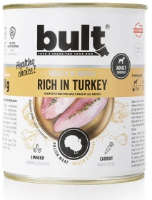 BULT Karma mokra dla psa bogata w indyka puszka 800 g