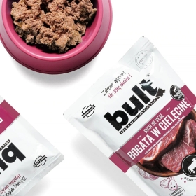 BULT Mielonka dla psów bogata w cielęcinę saszetka 500 g