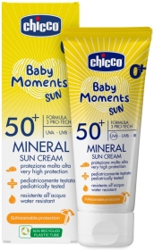 Chicco Krem do opalania z filtrem mineralnym SPF 50+ 75 ml