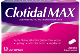 Clotidal MAX tabletki dopochwowe 0,5 g 1 tabletka