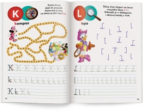 DISNEY UCZY Minnie Ćwiczenia z naklejkami Litery 1 sztuka