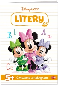 DISNEY UCZY Minnie Ćwiczenia z naklejkami Litery 1 sztuka