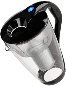 Dafi Dzbanek filtrujący szklany Crystal LED 2 l czarny + wkład filtrujący Dafi Classic