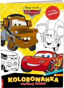 Disney Pixar Auta. Kolorowanka według kodu 1 sztuka