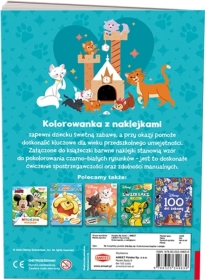 Disney Psy & Koty. Kolorowanka z naklejkami 1 sztuka