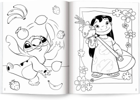 Disney Stich. Megakolorowanka. Brokatowe naklejki 1 sztuka