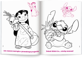 Disney Stitch. Kolorowanka z naklejkami 1 sztuka