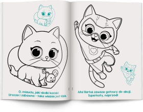 Disney Superkoty. Kolorowanka z naklejkami 1 sztuka