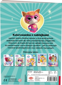 Disney Superkoty. Kolorowanka z naklejkami 1 sztuka