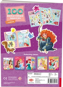 Disney księżniczka. 100 brokatowych naklejek