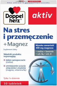 Doppelherz aktiv na stres i przemęczenie + Magnez 30 tabletek