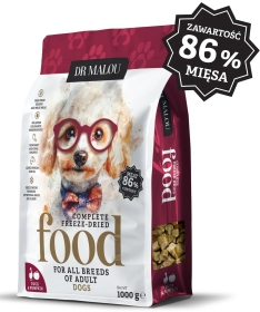 Dr Malou Kaczka z dynia dog liofilizowana karma pełnoporcjowa dla psa 1000 g