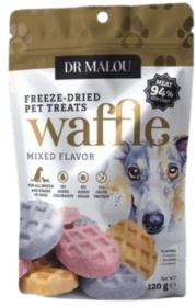 Dr Malou Pies Liofilizowane mięsne wafle mix smaków 120g