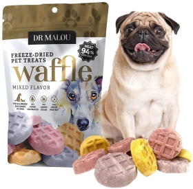 Dr Malou Pies Liofilizowane mięsne wafle mix smaków 120g