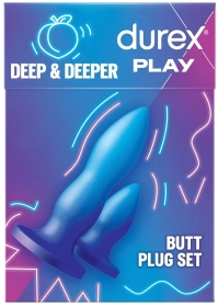 Durex Play Deep & Deeper Zestaw zatyczek analnych 2 sztuki