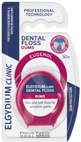 Elgydium Clinic Dental Gum Nić dentystyczna do wrażliwych dziąseł 50 m
