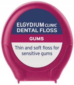 Elgydium Clinic Dental Gum Nić dentystyczna do wrażliwych dziąseł 50 m