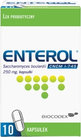 Enterol, probiotyk, 250 mg, 10 kapsułek