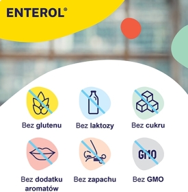Enterol Forte, probiotyk dla dorosłych, 500 mg, 14 saszetek