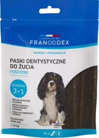 FRANCODEX Paski do gryzienia S na brzydki zapach z pyska 15 sztuk