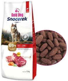 Gold Dog Snocerek Adult Beef & Lamb karma dla psa 12 kg
