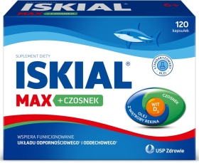 Iskial Max + Czosnek 120 kapsułek