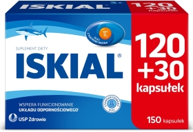 Iskial olej z wątroby rekina tran 120+30 kapsułek