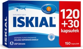 Iskial olej z wątroby rekina tran 120+30 kapsułek