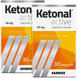 Ketonal Active 50 mg 30 kapsułek Wielopak × 2