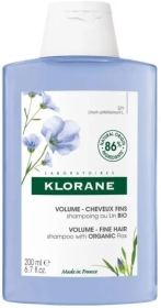 Klorane Szampon do mycia włosów z organicznym lnem 200 ml