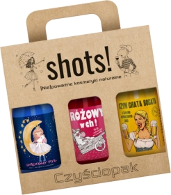 LaQ Shots! Czyściopak Gwiezdny żel: Gwiezdny Pył, Czym Chata Bogata, Różowy w ch! 3x500ml