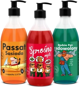 LaQ Shots! Czyściopak MĘSKI nr 3: Passat Sąsiada, Sprośne Myśli, Będzie Pan Zadowolony 3x500 ml